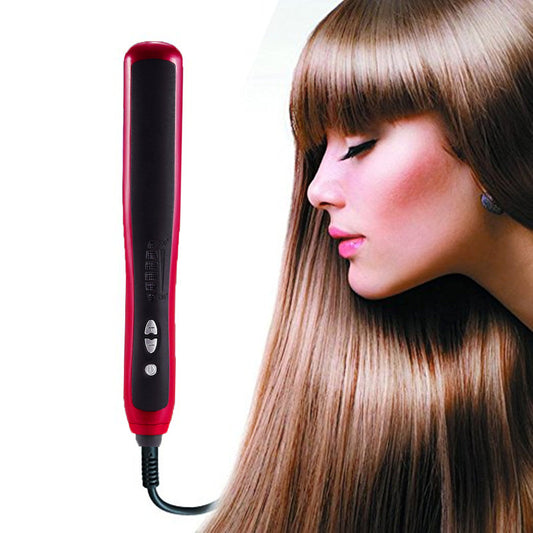 Home automatic adjustable temperature red hair straightener