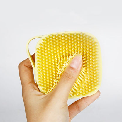 Soft Silicone Bristles Cat Dog Bath Brush Comb Scrubber
