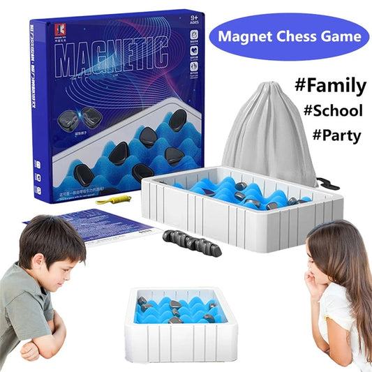 Magnetic Chess Game Magnet Stone Board Game Set Toy