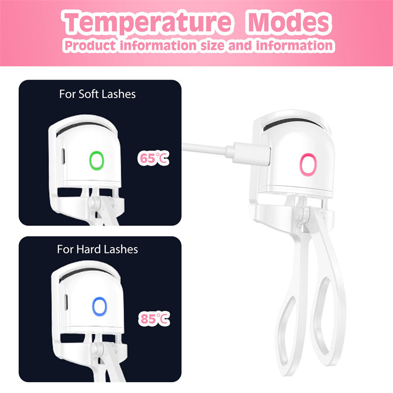 Heated Eyelash Curler Electric Temperature Control Mini Eyelash Curler