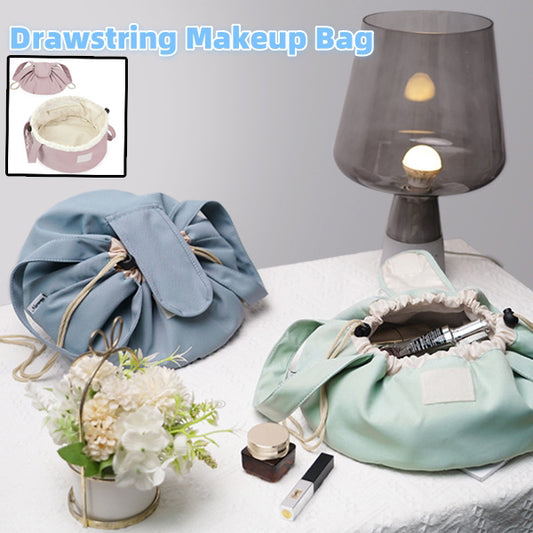 Barrel Drawstring Makeup Bag Women's Cosmetic Bag