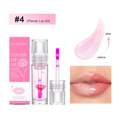 Flower Color Changing Lip Oil Moisturizing Jelly Lipgloss
