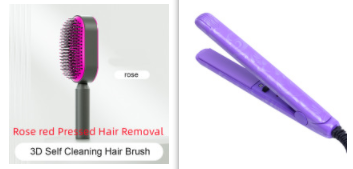 Self Cleaning Hair Brush For Women One-key Cleaning Hair Loss