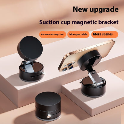 Foldable Magnetic Vacuum Car Phone Holder Hands-Free