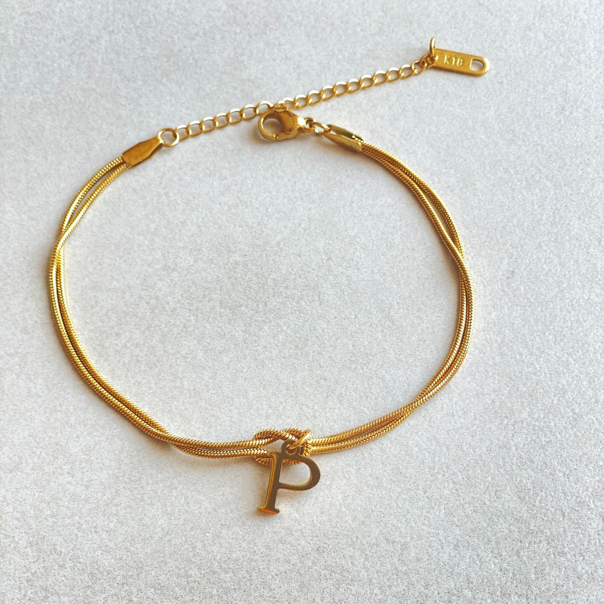 New Letter A-Z Love Knot Bracelets For Women Couple