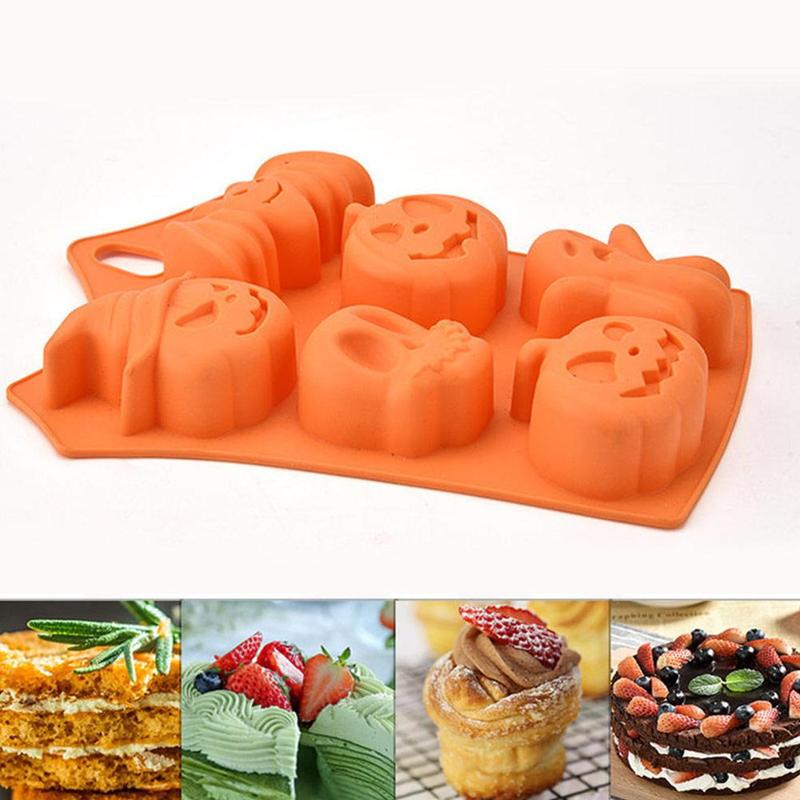 Halloween Pumpkin Cakes Silicone Mold Bald Cake Cake Chocolate Mold Jelly Mold Decorations 23 X 16.5 X 3cm