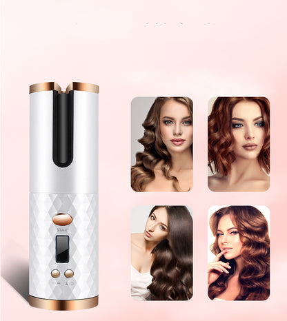 Rechargeable Automatic Hair Curler Women Portable Hair Curling Iron