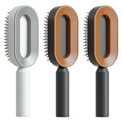 Self Cleaning Hair Brush For Women One-key Cleaning Hair Loss