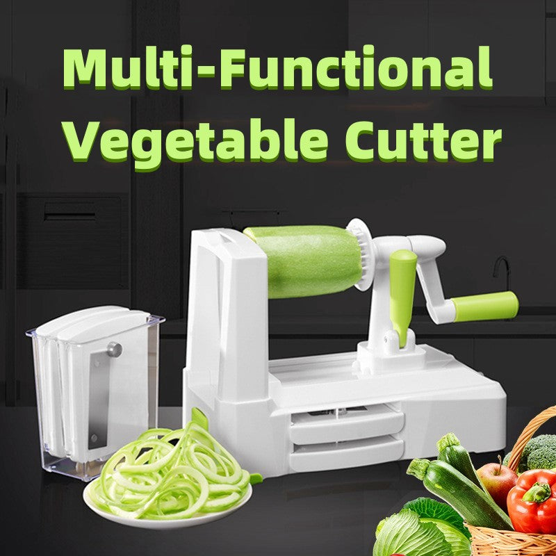 Kitchen Hand-operated Multi-Functional Vegetable Cutter Rust