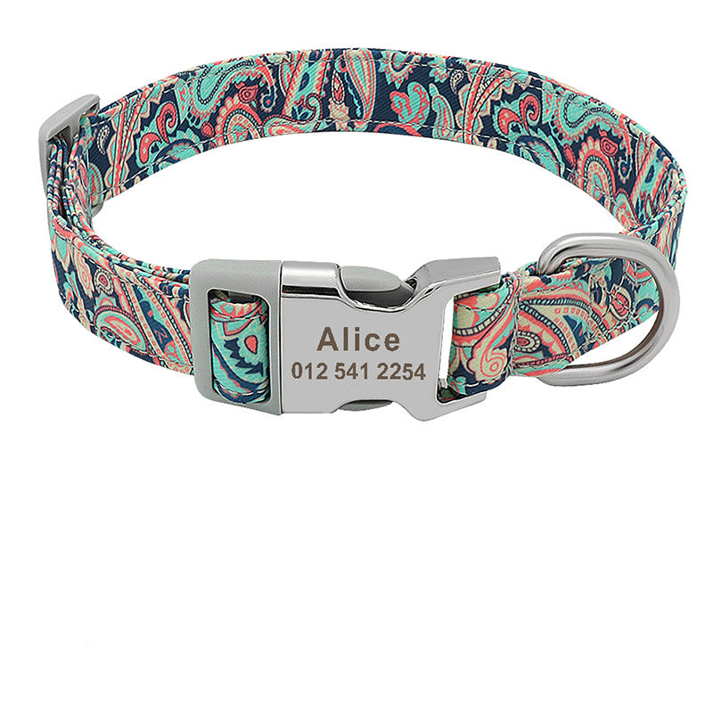 Dog lettering anti-lost collar