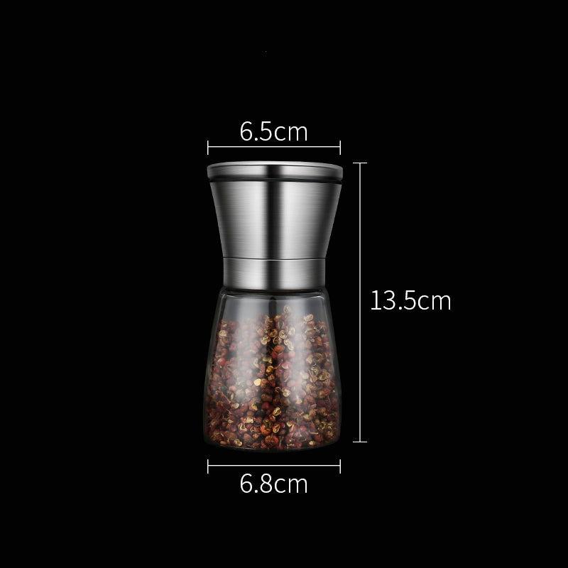 Black pepper grain grinder manual seasoning bottle