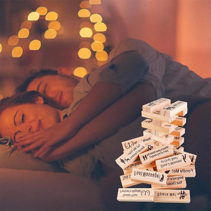 Couple Game Night Intimacy Block Tower Jenga Game