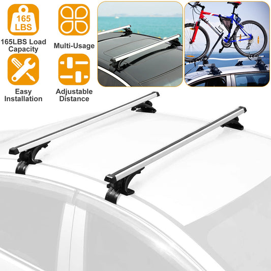 47.24in Universal Top Roof Rack Cross Bar Cargo Carrier