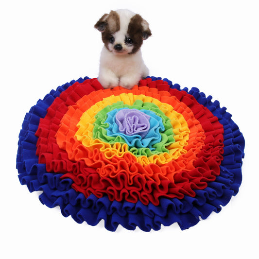 Pet Dog Snuffle Mat Nose Smell Training Sniffing Pad Dog Puzzle Toy