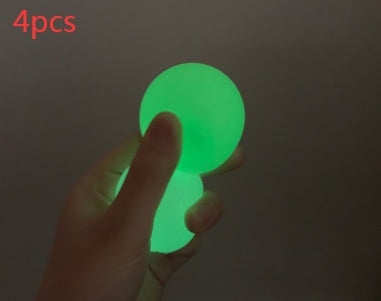 Luminous Sticky Ball Toys Sticky Wall Home Party Games