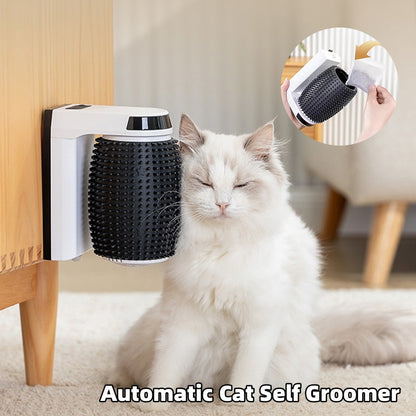 Automatic Cat Self Groomer Wall Corner Brushes Soft Cat Corner