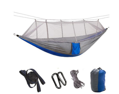 Outdoor Parachute Cloth Hammock Couble with Mosquito Net