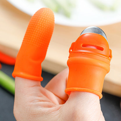 Silicone Thumb Knife Finger Protector Gears Cutting Vegetable