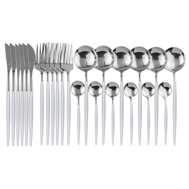 Stainless Steel Cutlery 24-piece Set