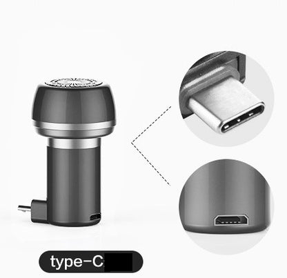 Magnetically absorbed mini-mobile shaver