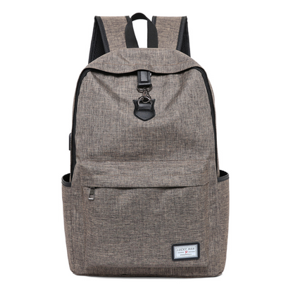 Backpack Grey Anti Theft Bag