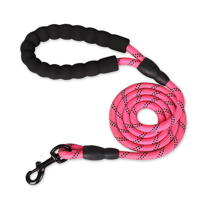 Hot Dog Traction Rope Dog Reflective Nylon Round Rope Traction