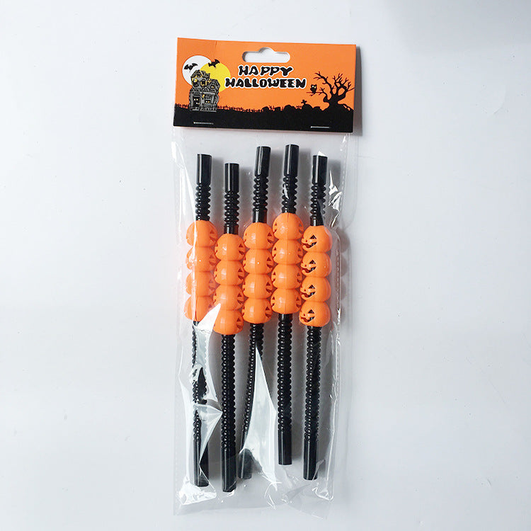 Halloween plastic straws