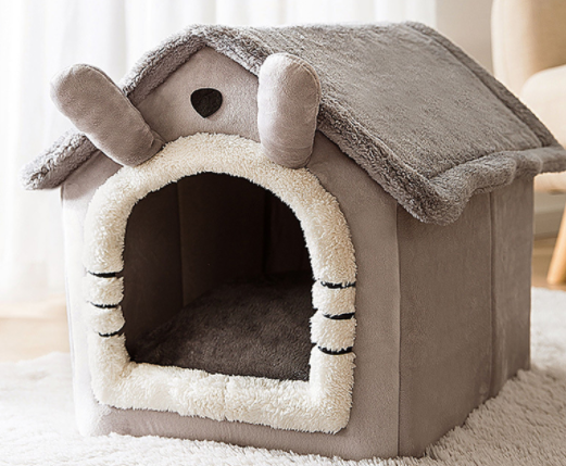 Foldable Dog House Pet Cat Bed Winter Dog
