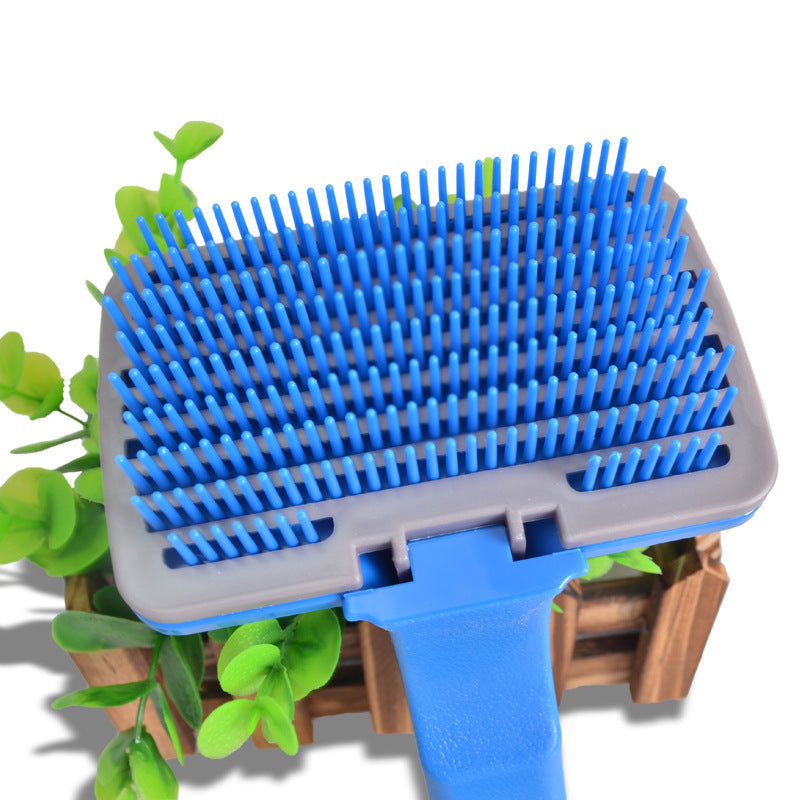 Pet Brush Comb Puppy Dog Cats Self Cleaning Combs