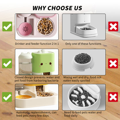 1 Piece Cartoon Cloud Cat Ear Feeding And Water Feeding