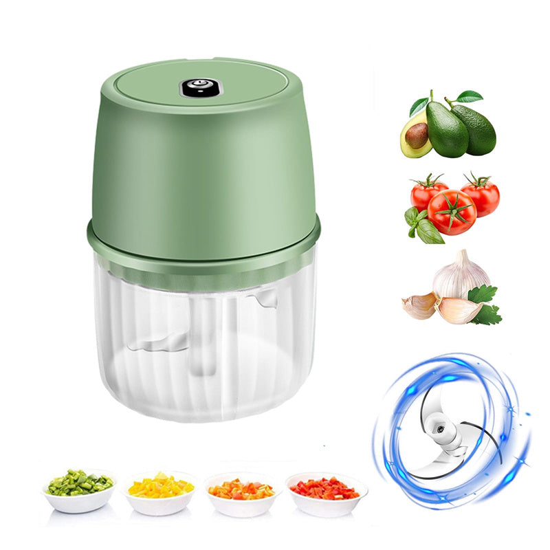 USB Rechargeable Electric Garlic Press Portable Wireless