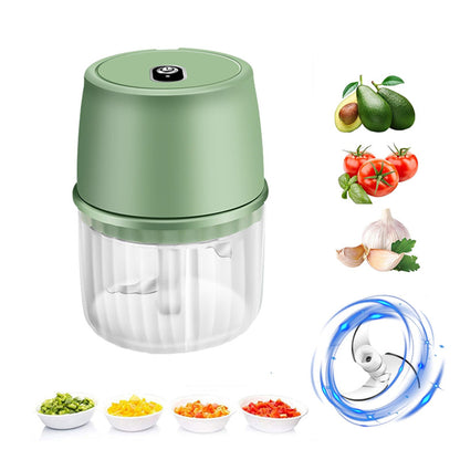 USB Rechargeable Electric Garlic Press Portable Wireless
