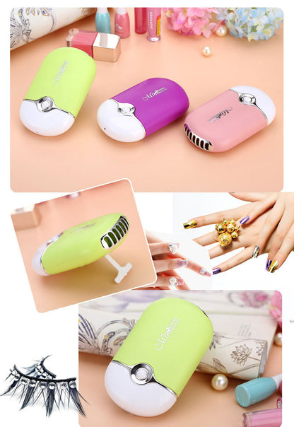 Nail blow dryer mini fan