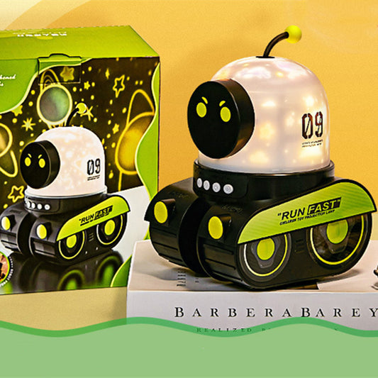LED Night Light Starry Sky Projector Galaxy Robot Projection Lamp