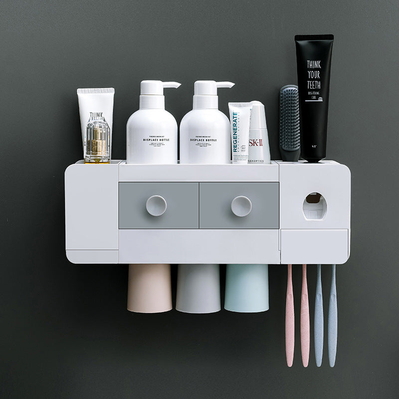 Bathroom Wall-mounted Magnetic Toothbrush Rack