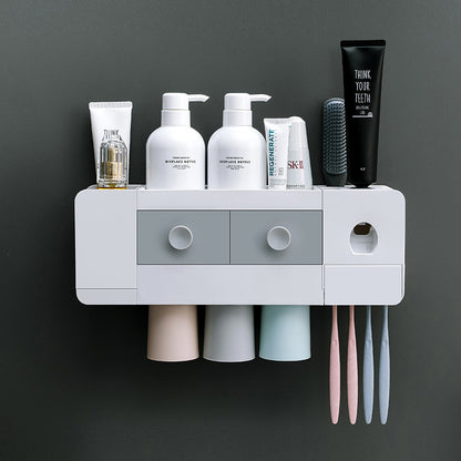 Bathroom Wall-mounted Magnetic Toothbrush Rack