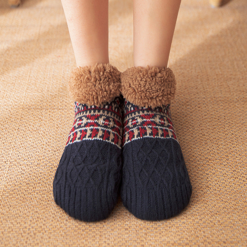 Floor Socks Fall And Winter Warm Non-slip Carpet Socks
