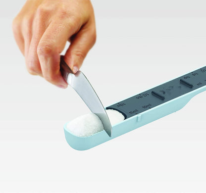 Kitchen Household 12 Speed Adjustable Measuring Spoon With Scale Gram CNC Salt Milk Powder Spoon