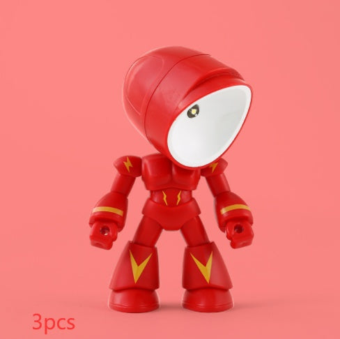 Cute LED Hero Table Lamp Mini Portable Cool Cute Robot