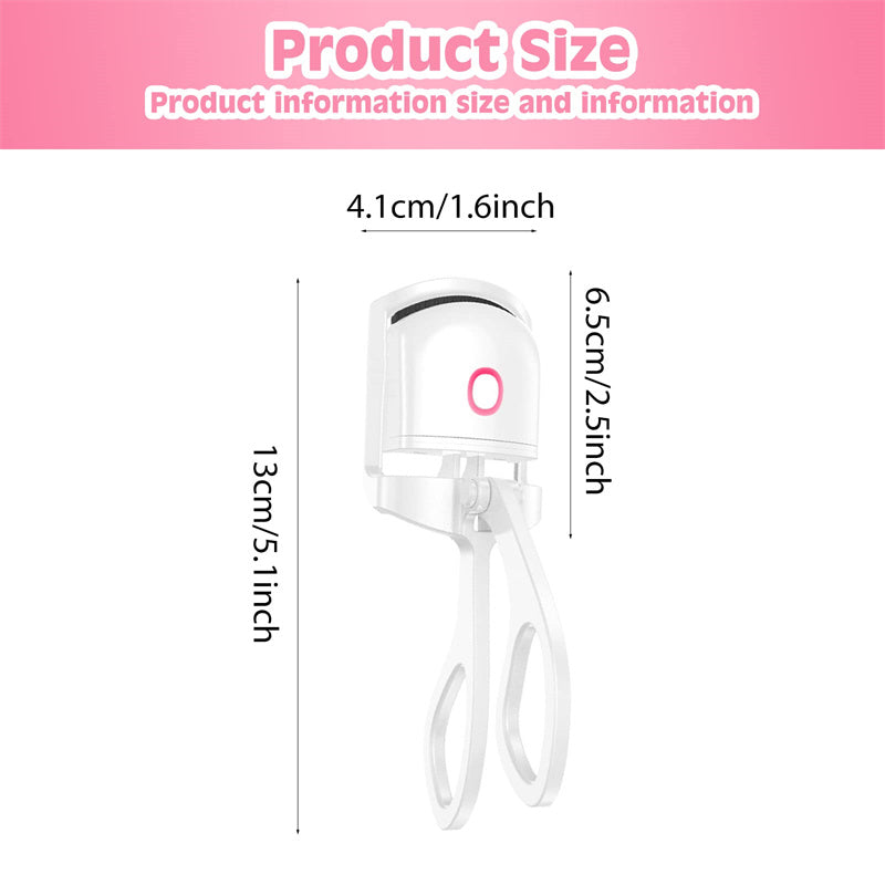 Heated Eyelash Curler Electric Temperature Control Mini Eyelash Curler