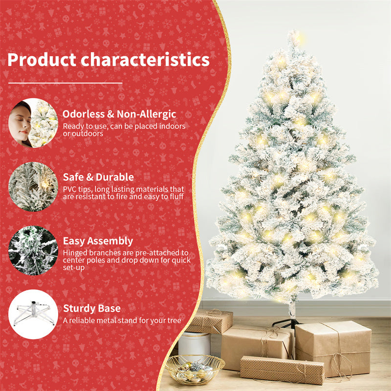 Christmas Tree PVC Artificial Snow Christmas Tree Mall Window Decoration