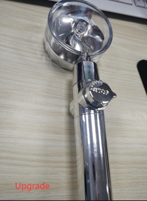New Turbo Propeller Shower Head Water Saving High Pressure