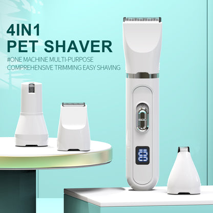 Multifunctional Four In One LCD Display Electric Hair Clipper