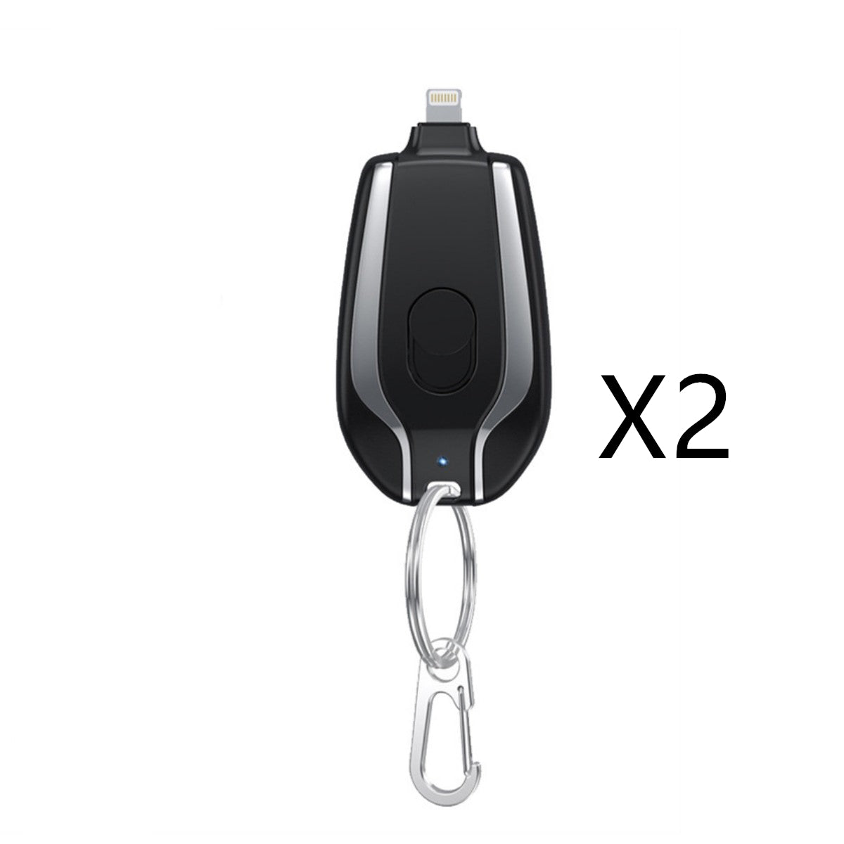 ﻿1500mAh Mini Power Emergency Pod Keychain Charger With Type-C