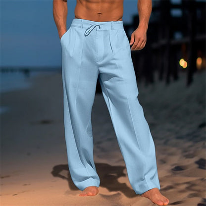 Casual Wide-Leg Straight Pants With Pockets Fashion