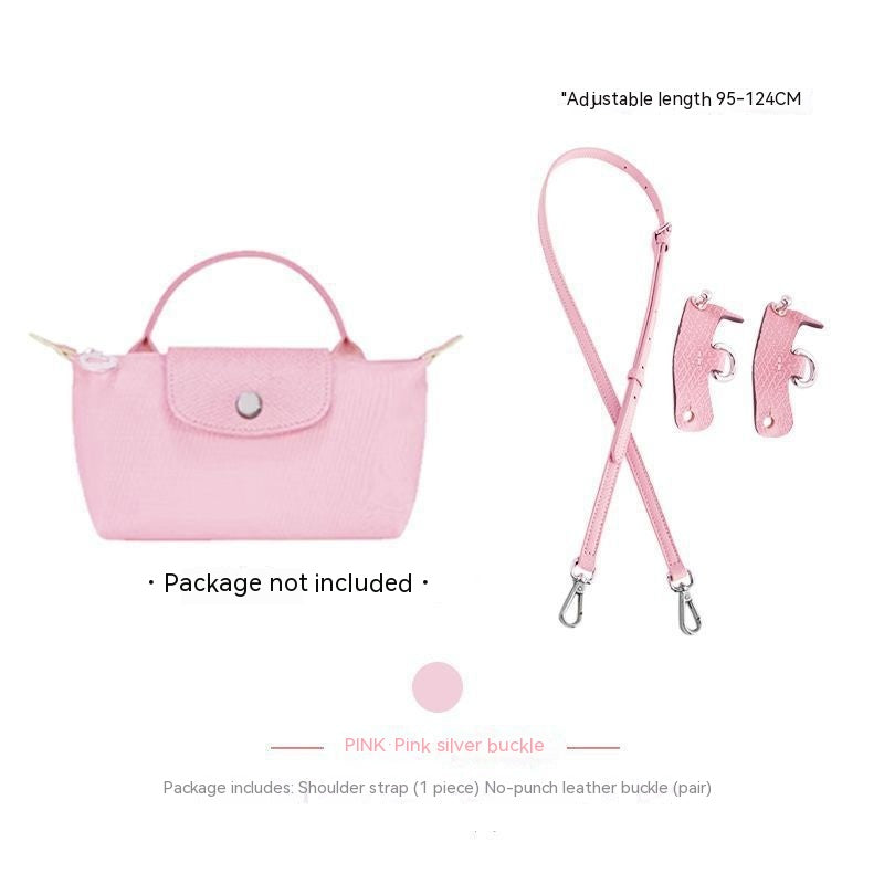 Wide Shoulder Strap Punch-free Leather Ring Crossbody