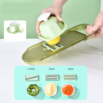 Multifunction Transparent Vegetable Cutter Steel Blade
