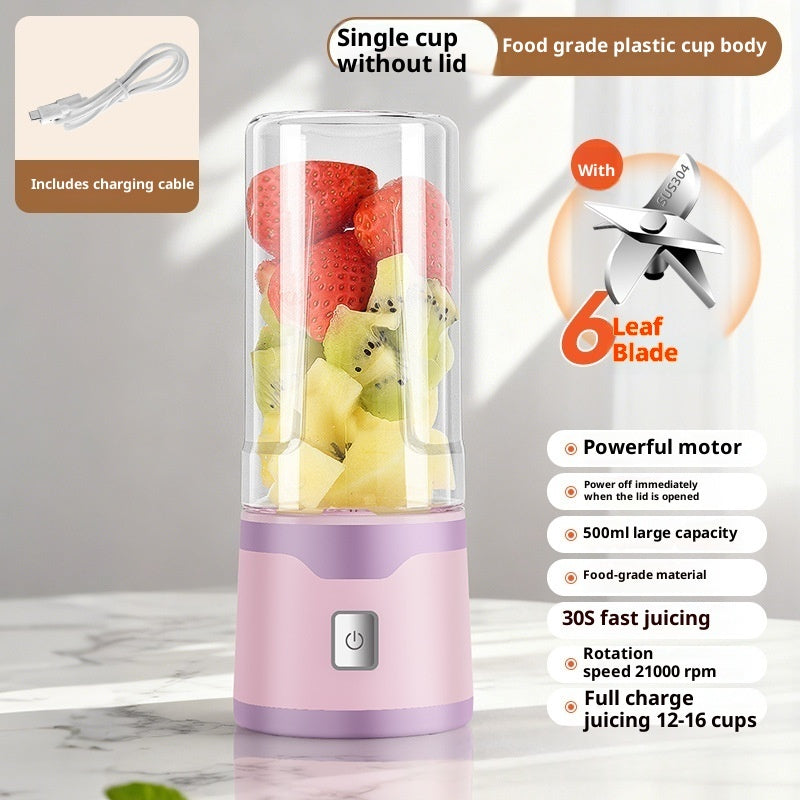 Multifunctional Rechargeable Electric USB Juicer Cup Double Cup
