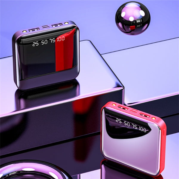 Mini Power Bank 20000 MAh Portable Mirror