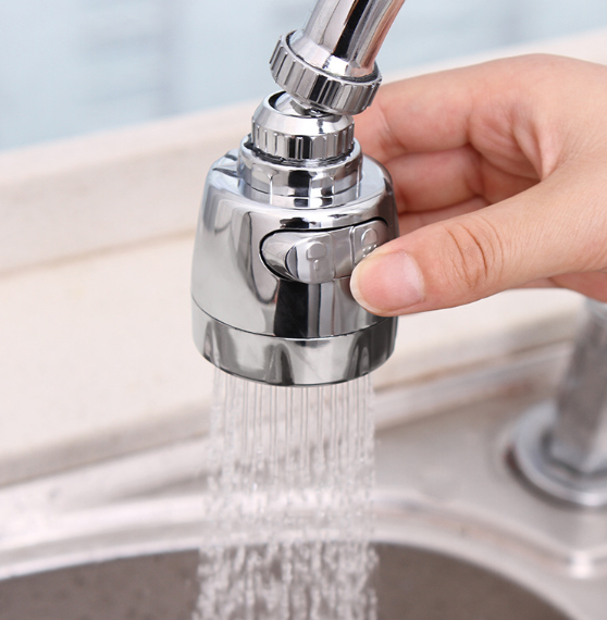 Splash-proof head extended extension faucet